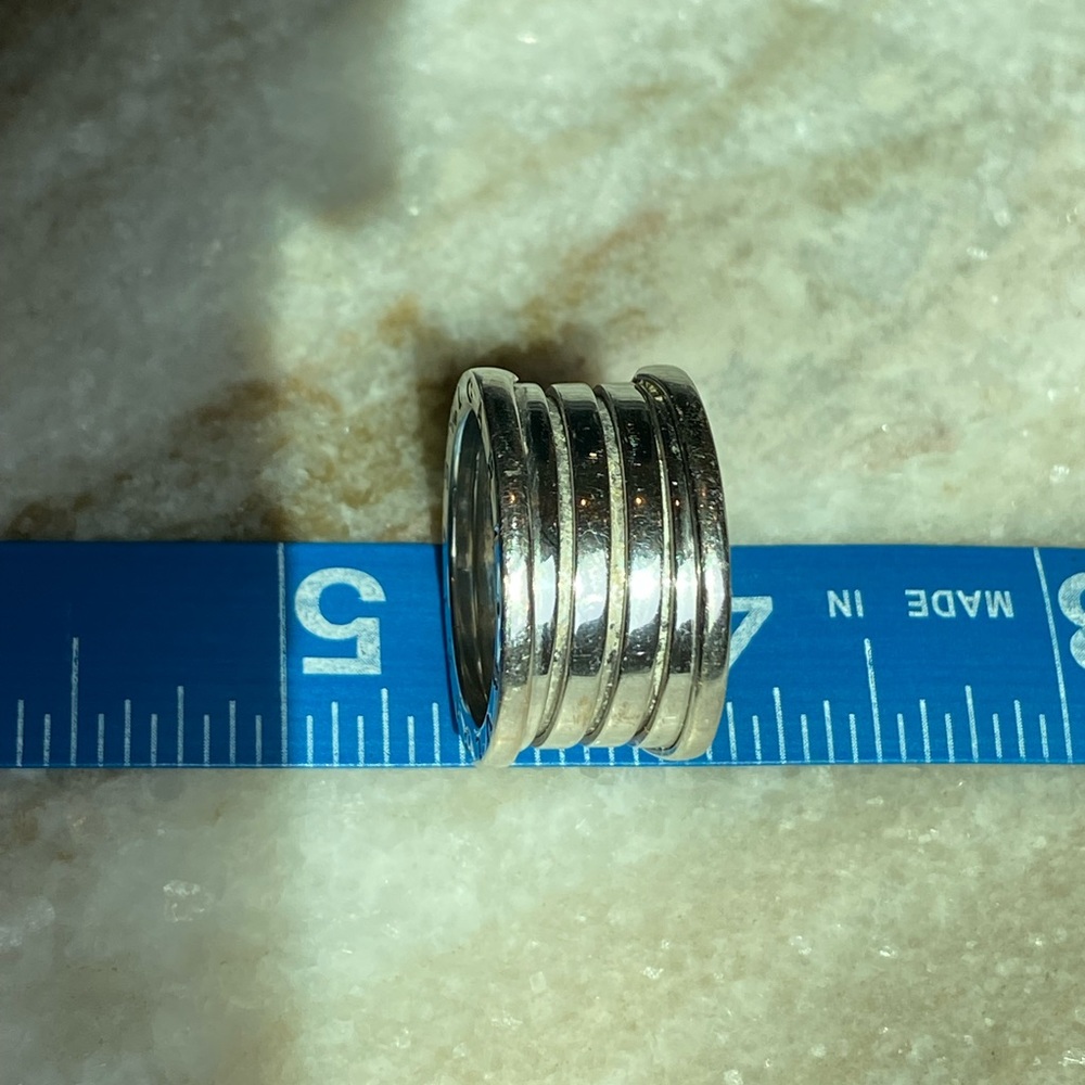 FABULOUS BULGARI 18KT WHITE GOLD B.ZERO1 RING - Picture 13 of 14
